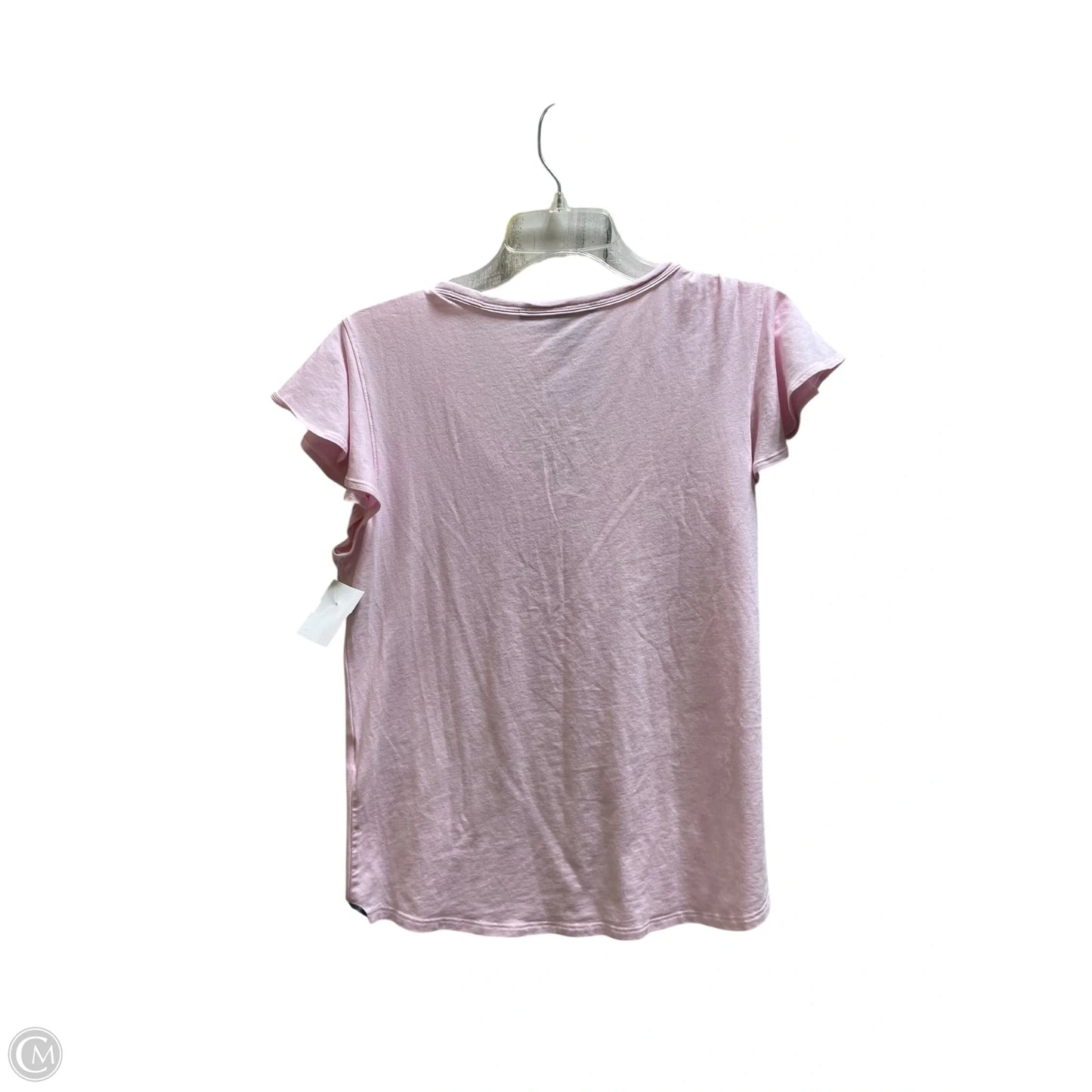 Top Short Sleeve Basic By White House Black Market In Pink, Size: M