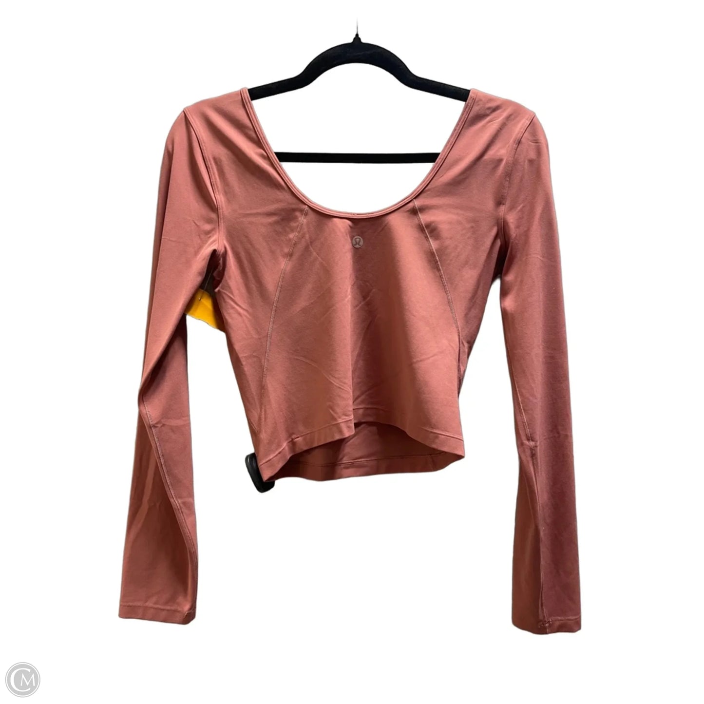 Athletic Top Long Sleeve Crewneck By Lululemon In Pink, Size: M