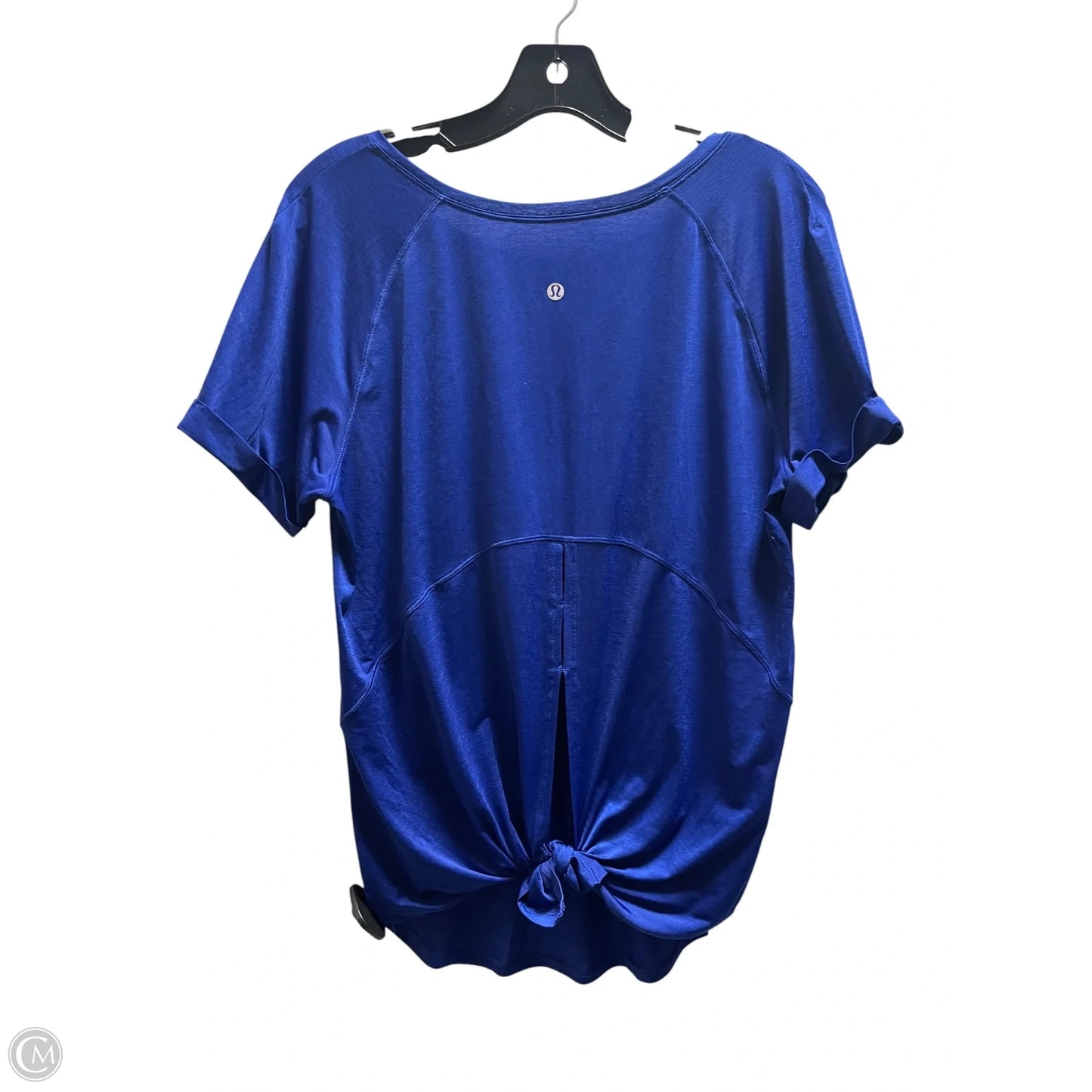 Athletic Top Short Sleeve By Lululemon In Blue, Size: S
