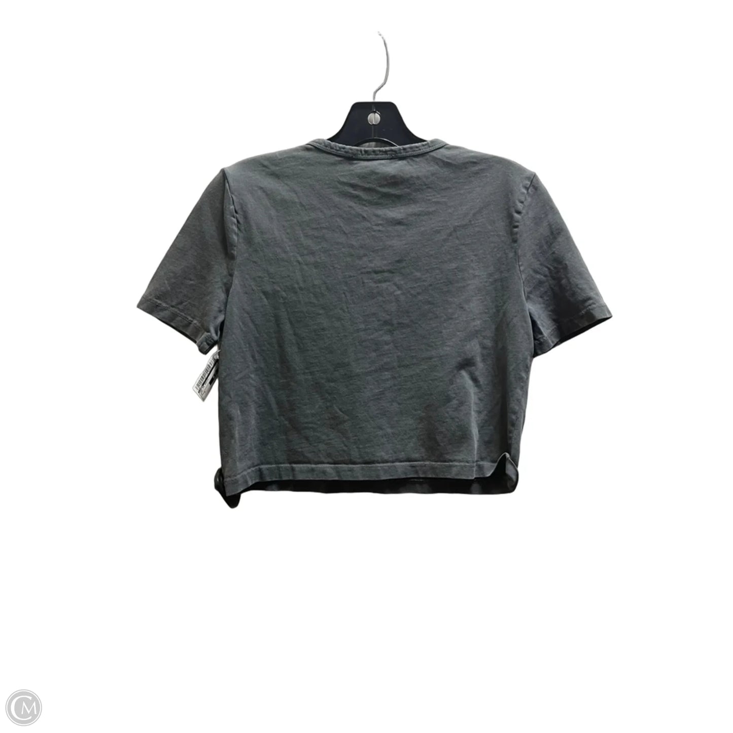 Top Short Sleeve Basic By Zara In Grey, Size: S