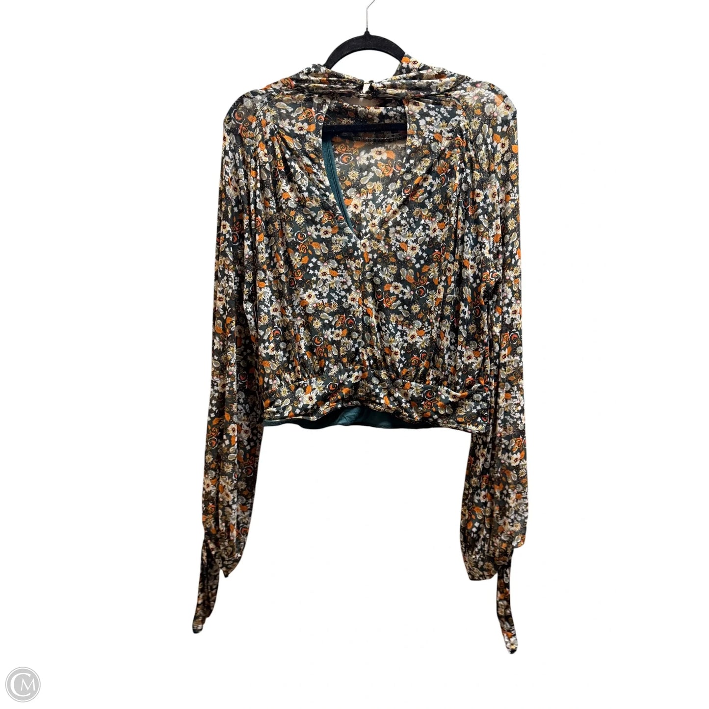 Top Long Sleeve By Free People In Green, Size: M