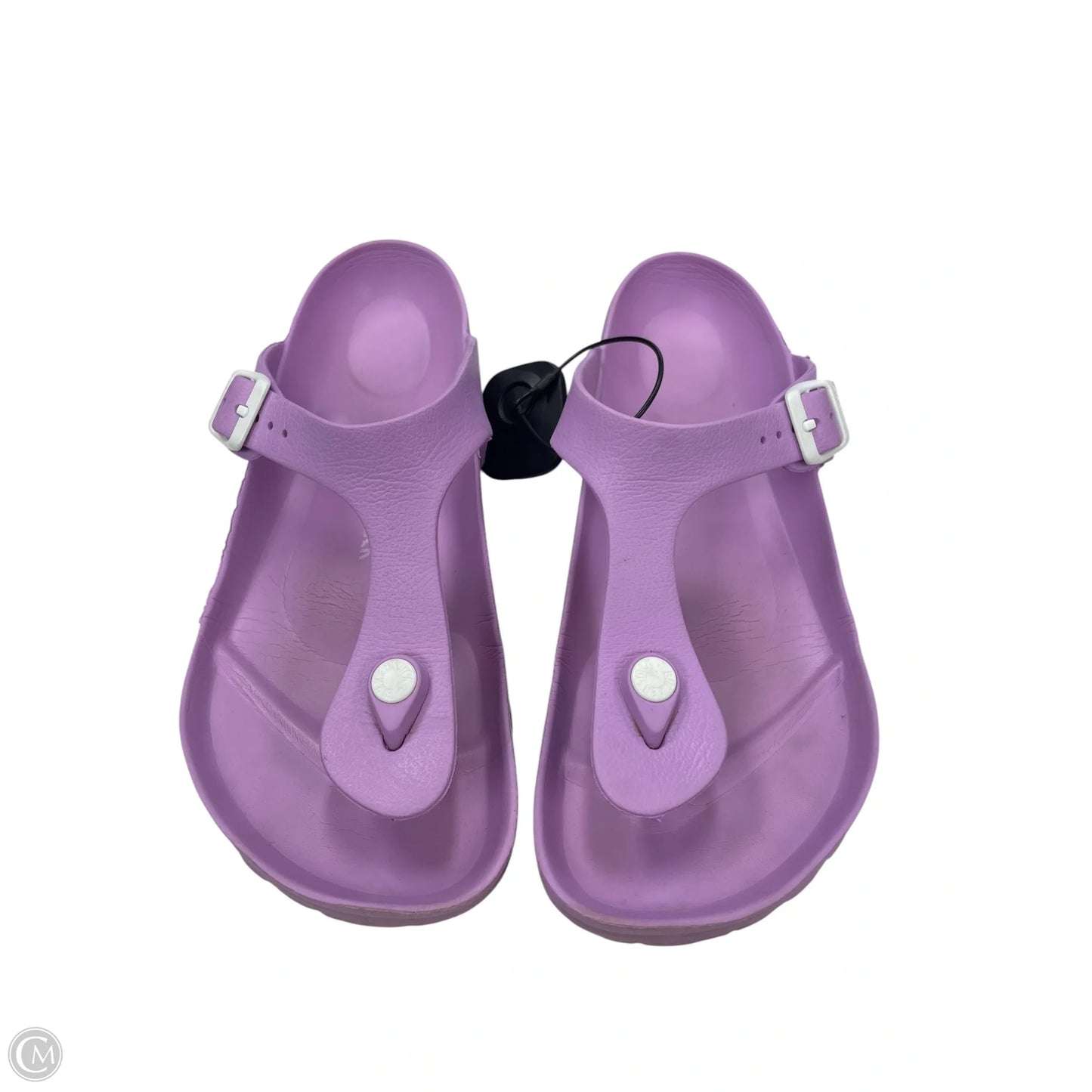 Sandals Flats By Birkenstock In Purple, Size: 8.5