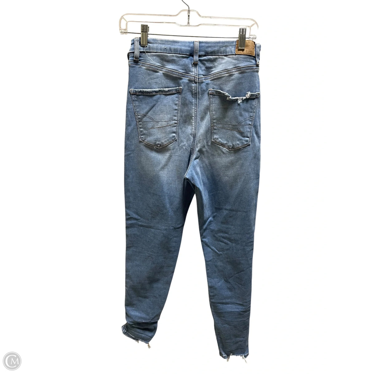 Jeans Skinny By American Eagle In Blue Denim, Size: 8