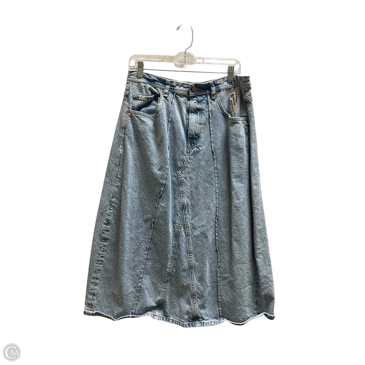Skirt Midi By Pilcro In Blue Denim, Size: 12