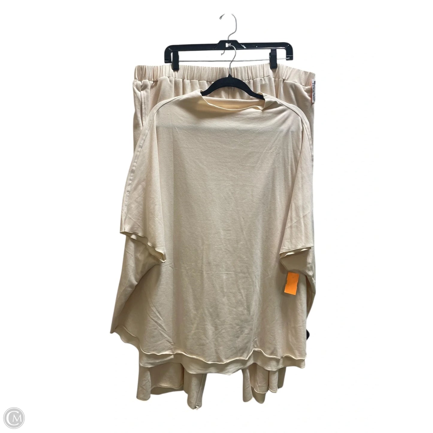 Pants Set 2pc By Clothes Mentor In Tan, Size: 4x