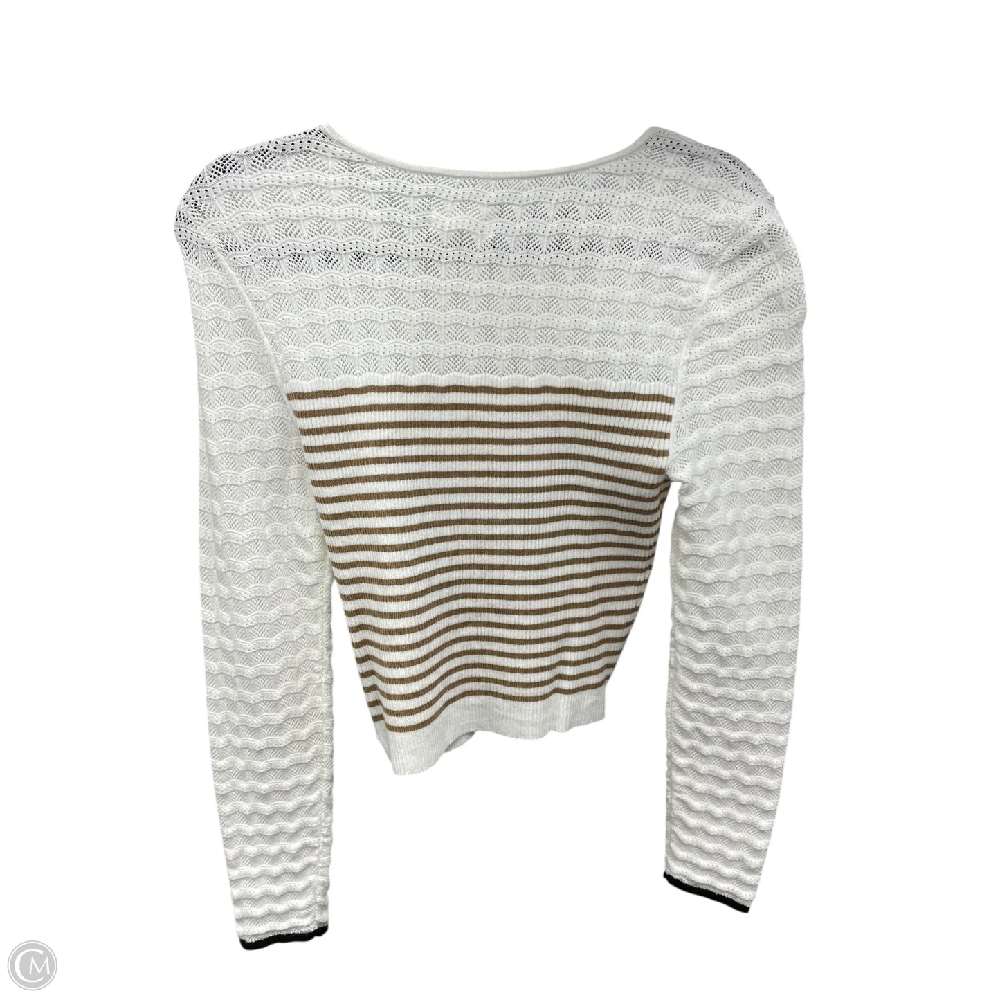Top Long Sleeve By Maeve In Cream, Size: S