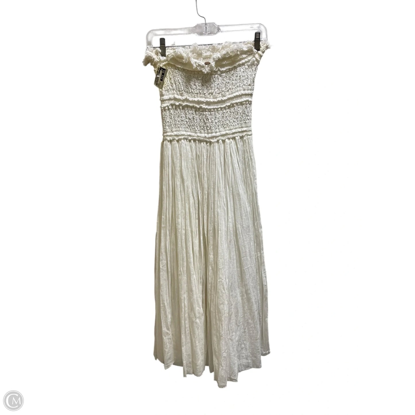 Dress Casual Midi By Free People In Cream, Size: Osfm