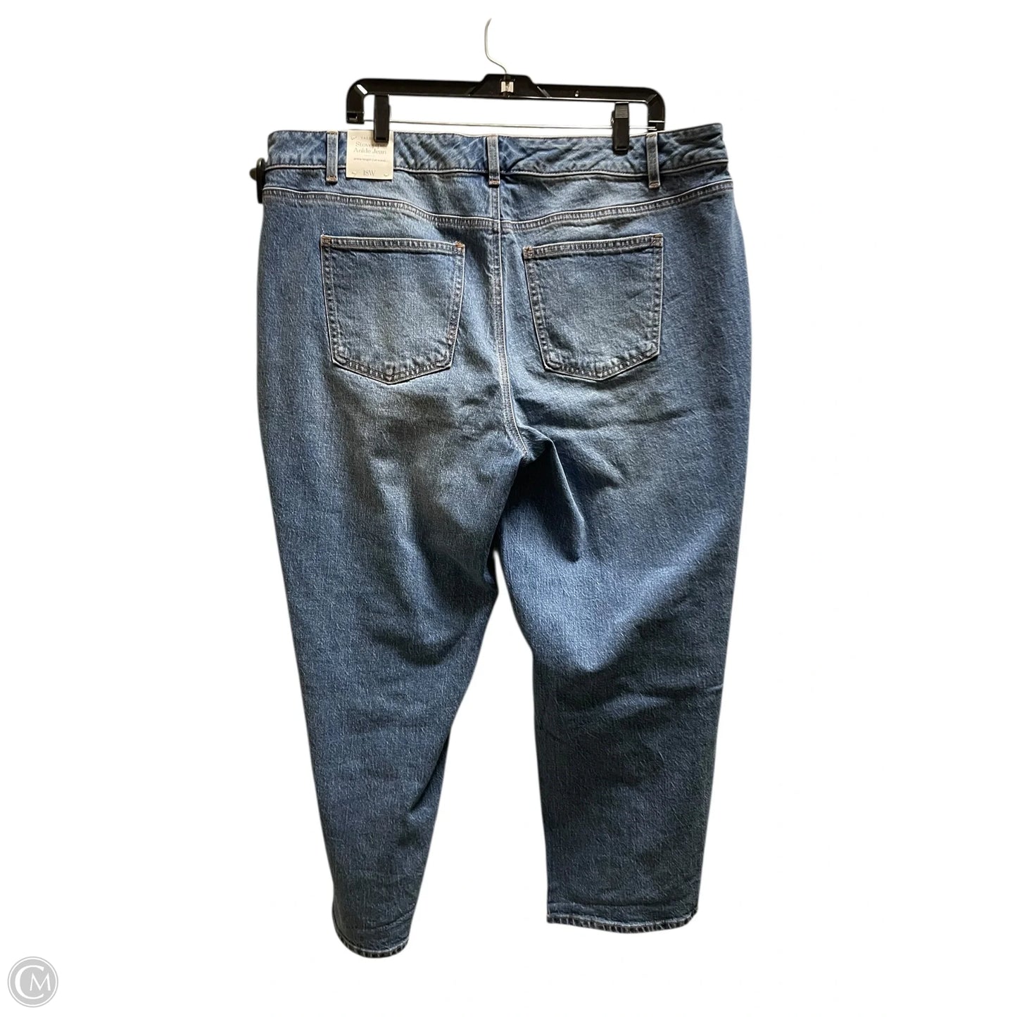 Jeans Straight By Talbots In Blue Denim, Size: 18