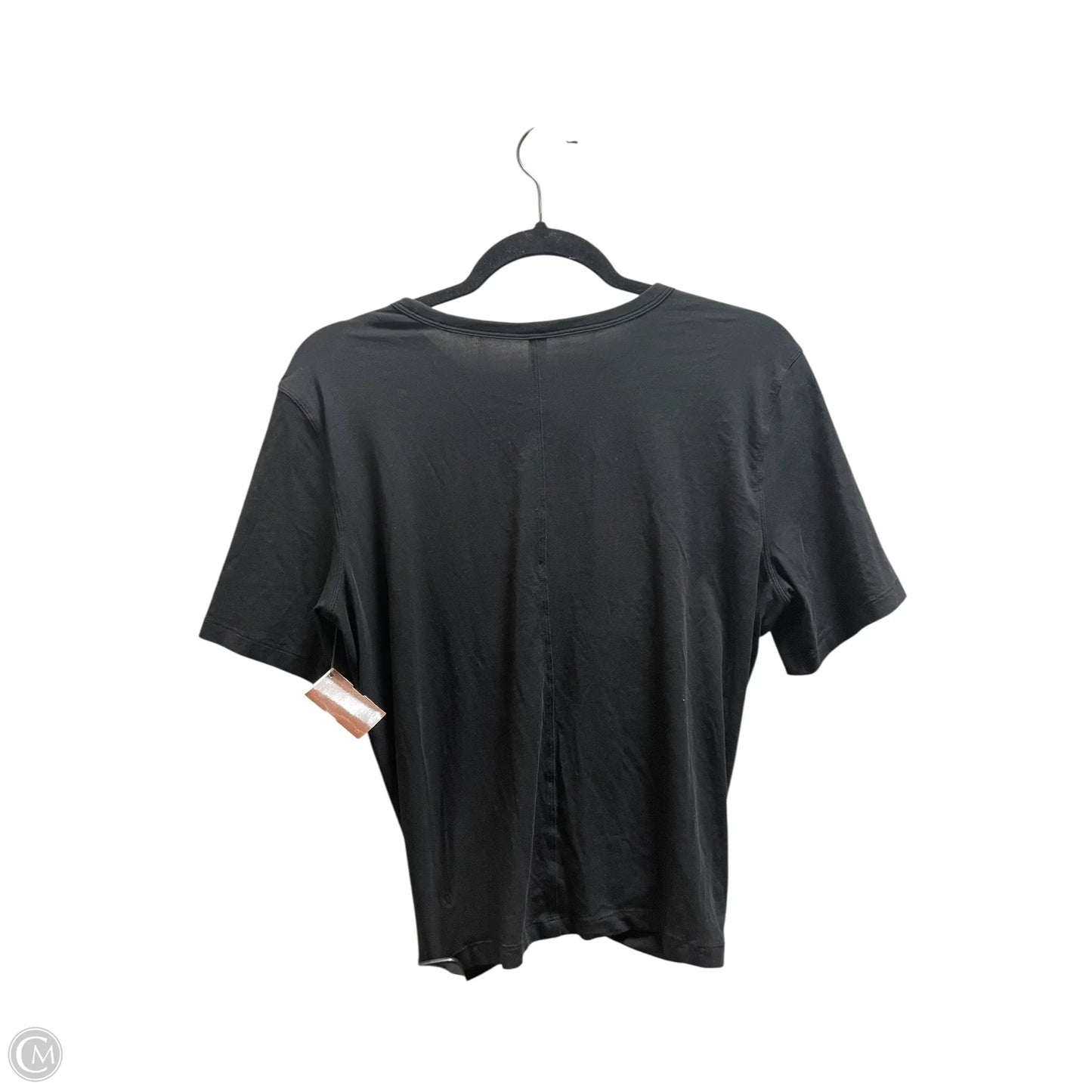 Athletic Top Short Sleeve By Lululemon In Black, Size: 6