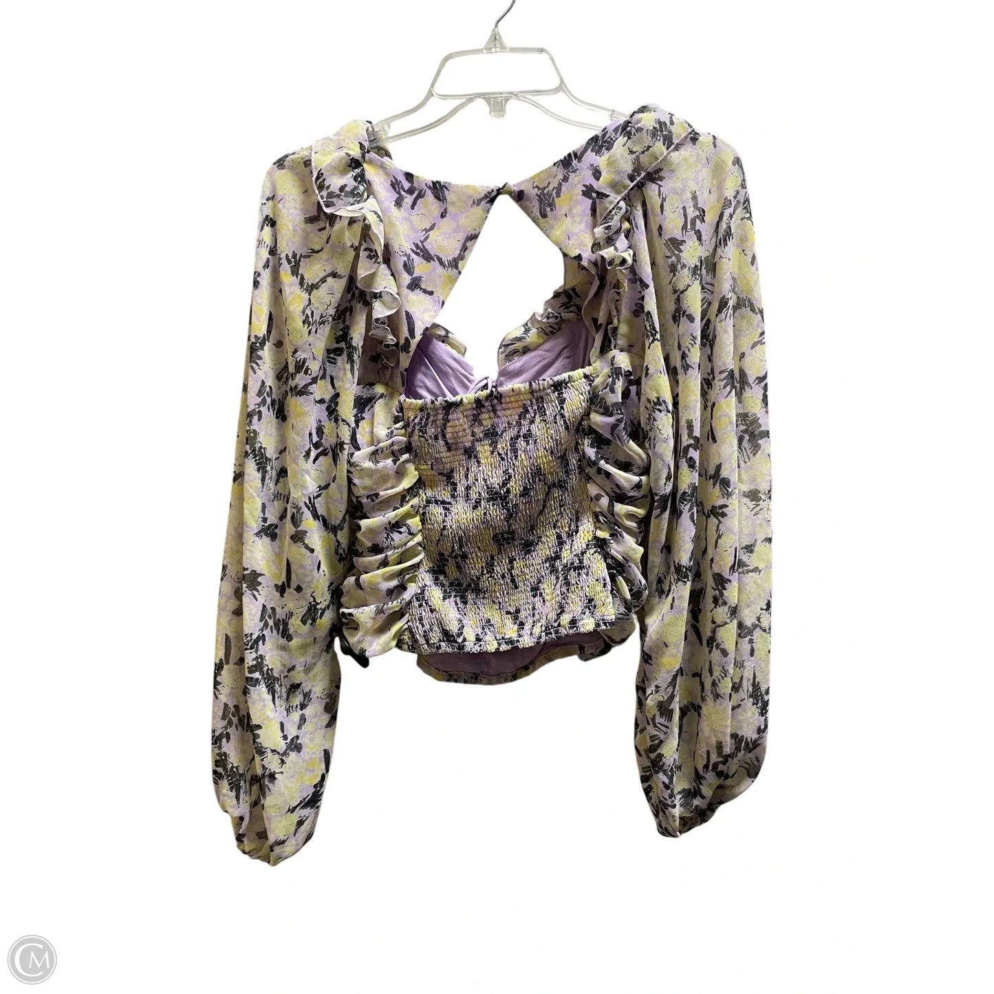 Top Long Sleeve By Free People In Purple, Size: Xs