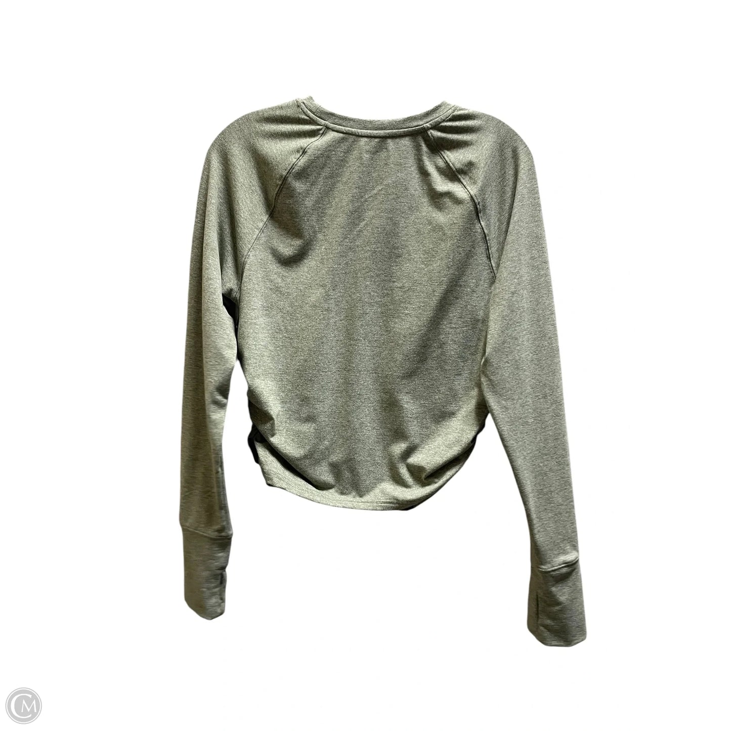 Athletic Top Long Sleeve Collar By Offline In Green, Size: L