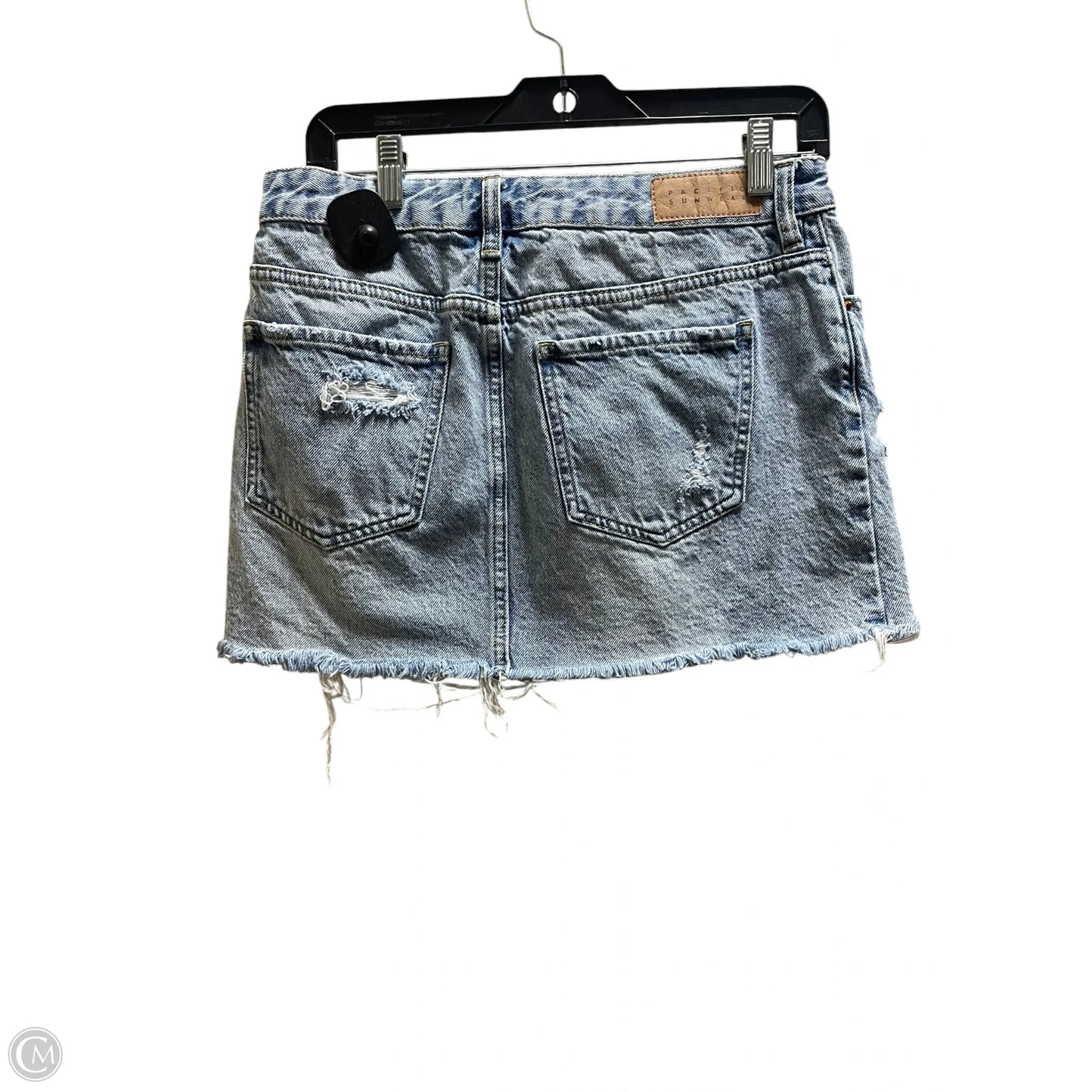 Skirt Mini & Short By Pacsun In Blue Denim, Size: 6