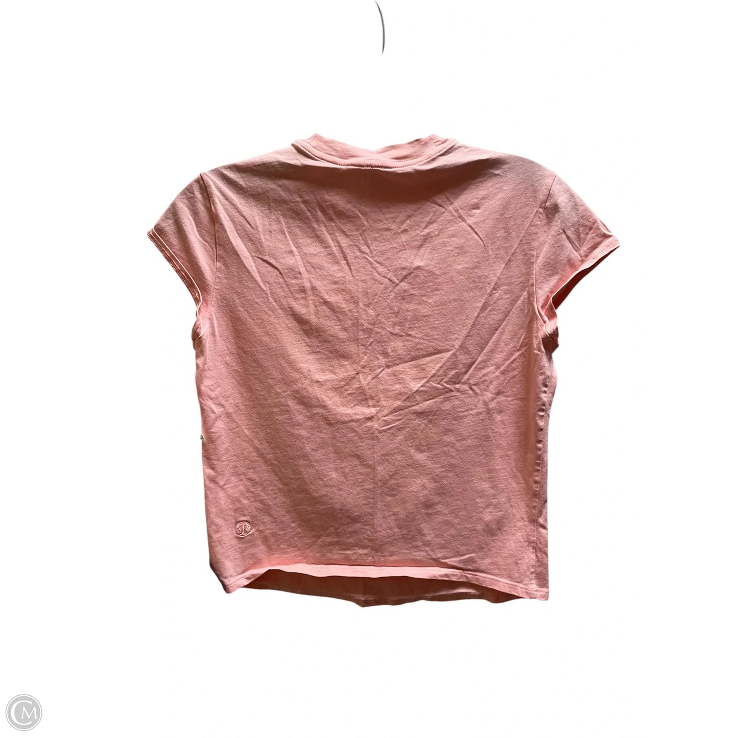 Athletic Top Short Sleeve By Lululemon In Pink, Size: Xs