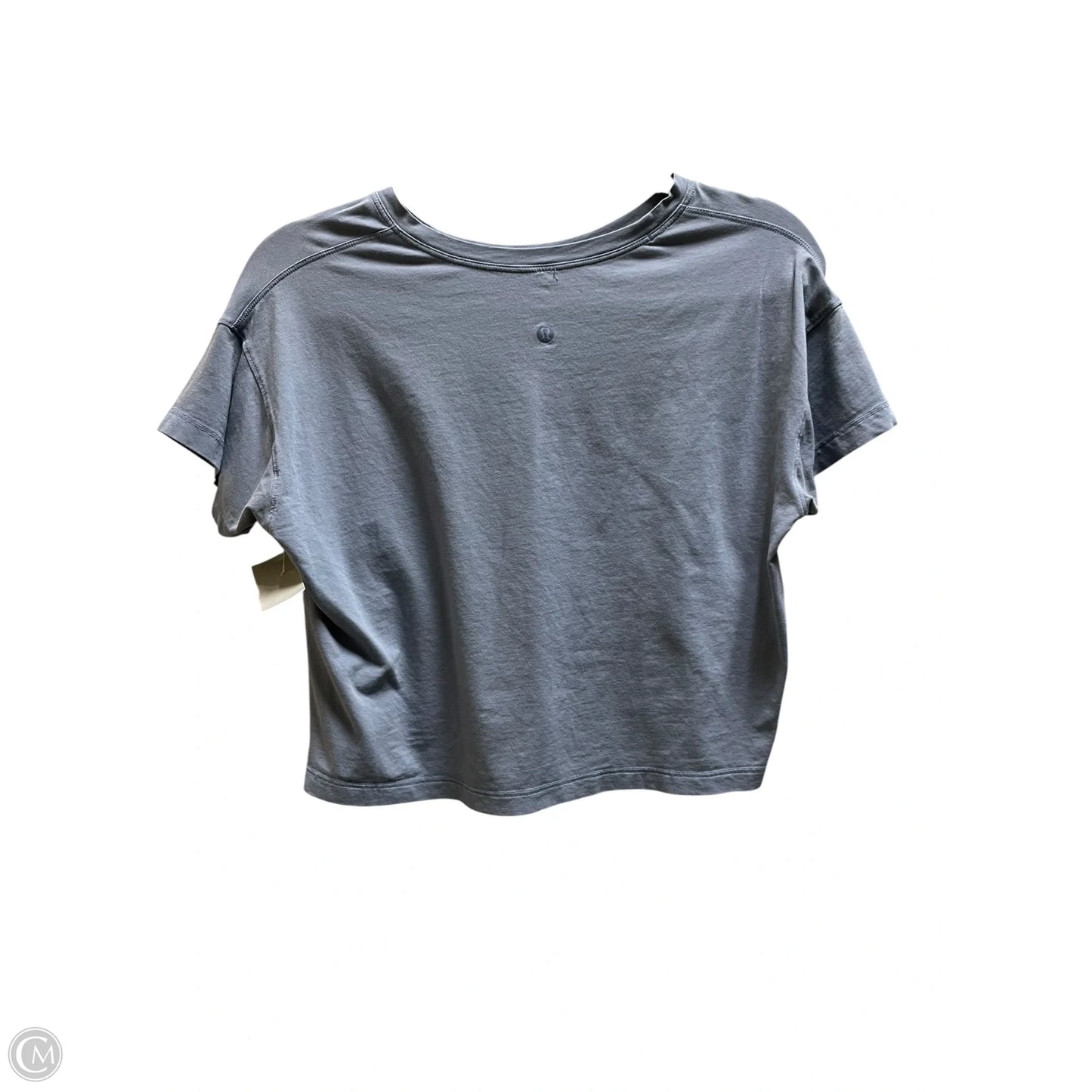 Athletic Top Short Sleeve By Lululemon In Blue, Size: M
