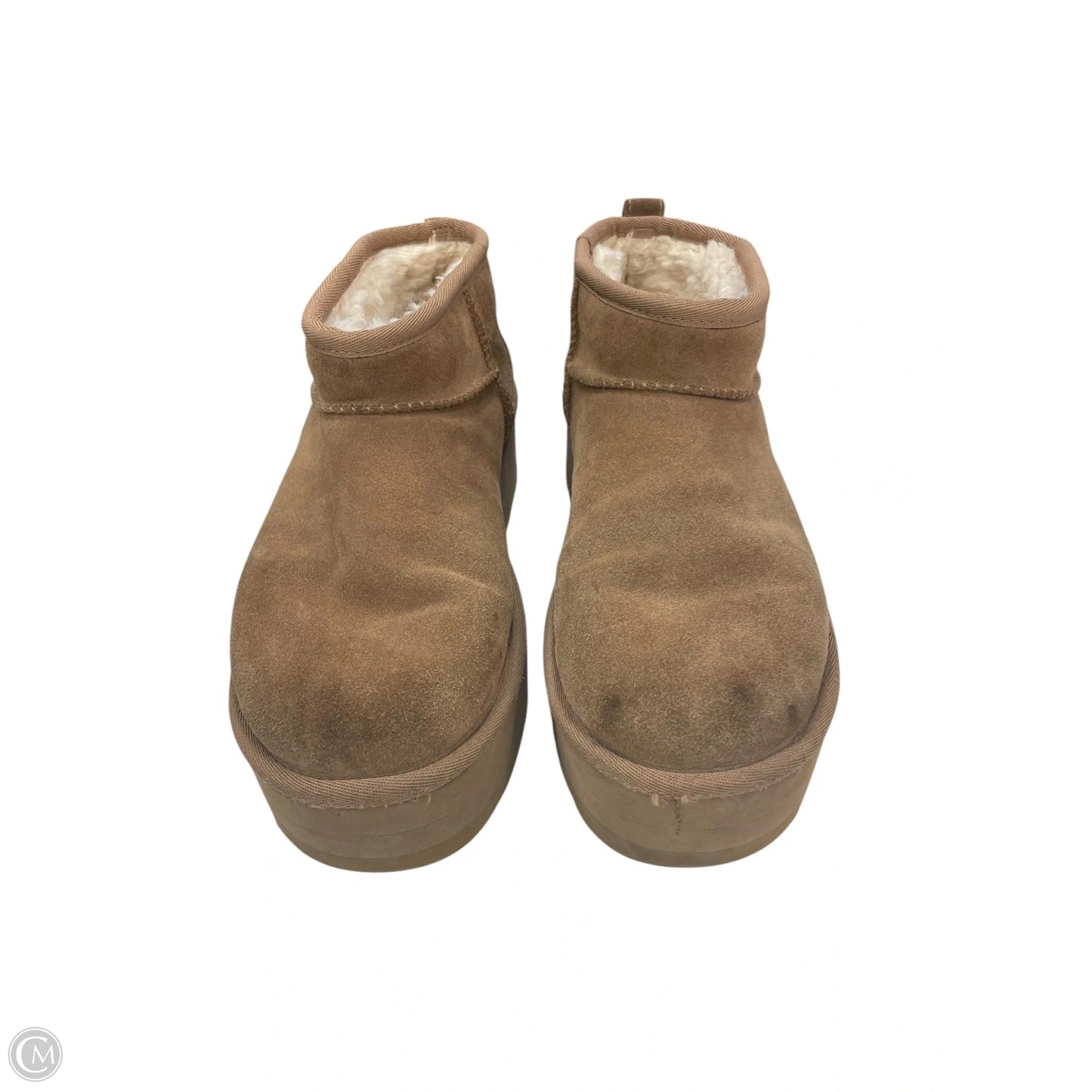 Boots Designer By Ugg In Brown, Size: 8