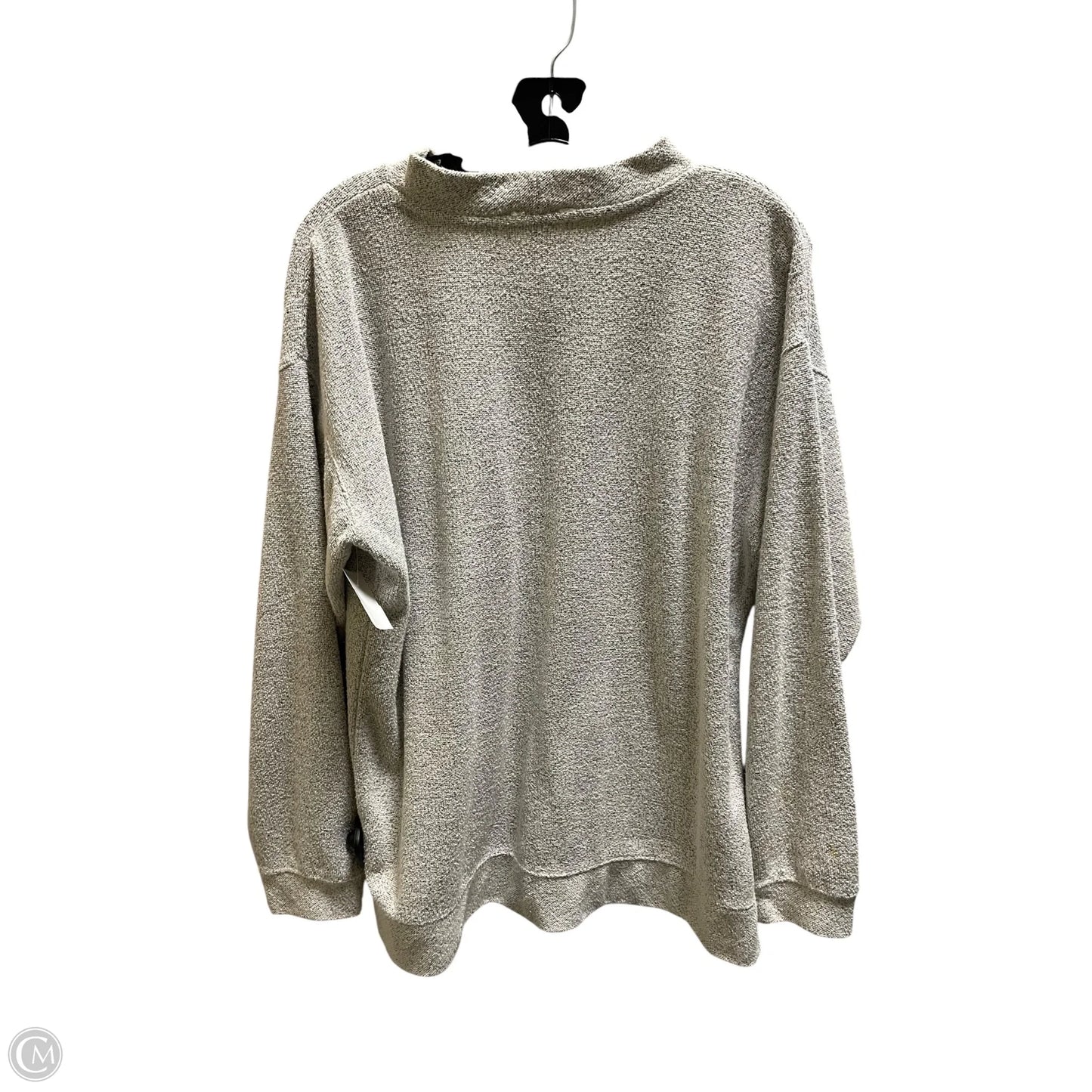 Sweatshirt Crewneck By Clothes Mentor In Grey, Size: L