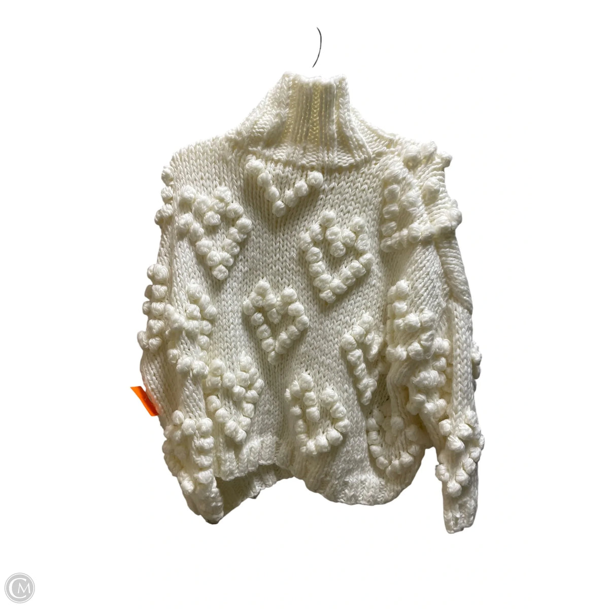 Sweater By Clothes Mentor In Cream, Size: M