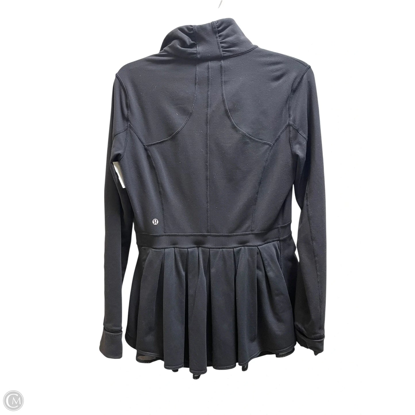 Athletic Jacket By Lululemon In Black, Size: 10