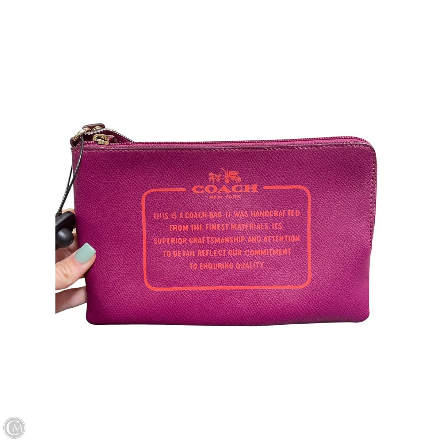 Wristlet Designer By Coach, Size: Medium