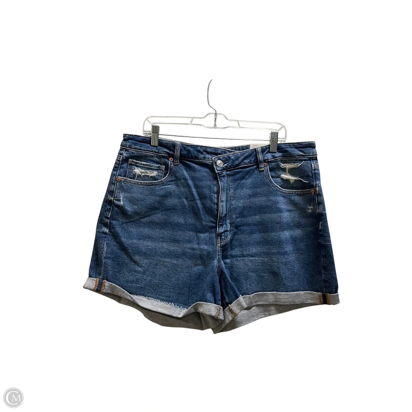 Shorts By American Eagle In Blue Denim, Size: 18