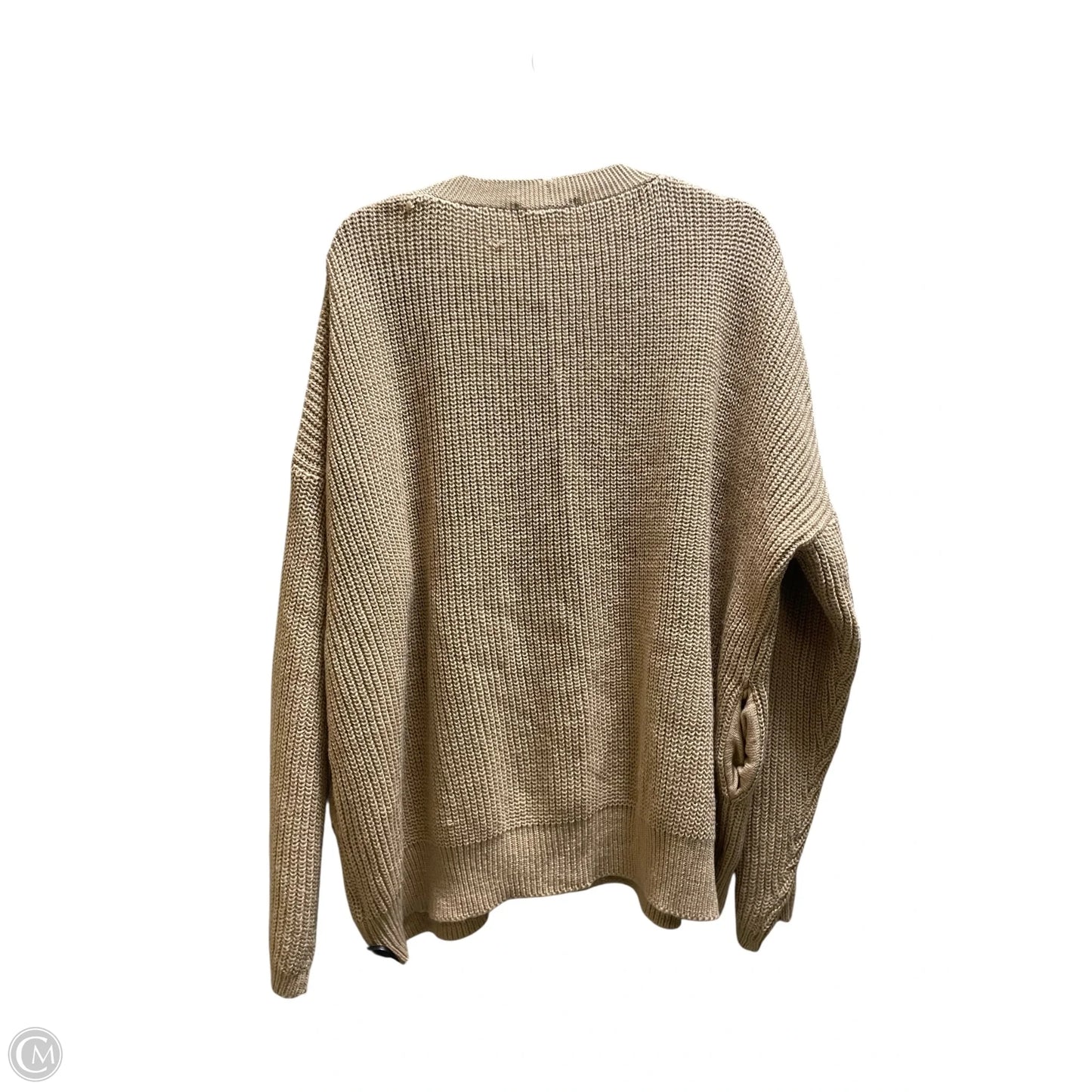 Sweater By Clothes Mentor In Tan, Size: L