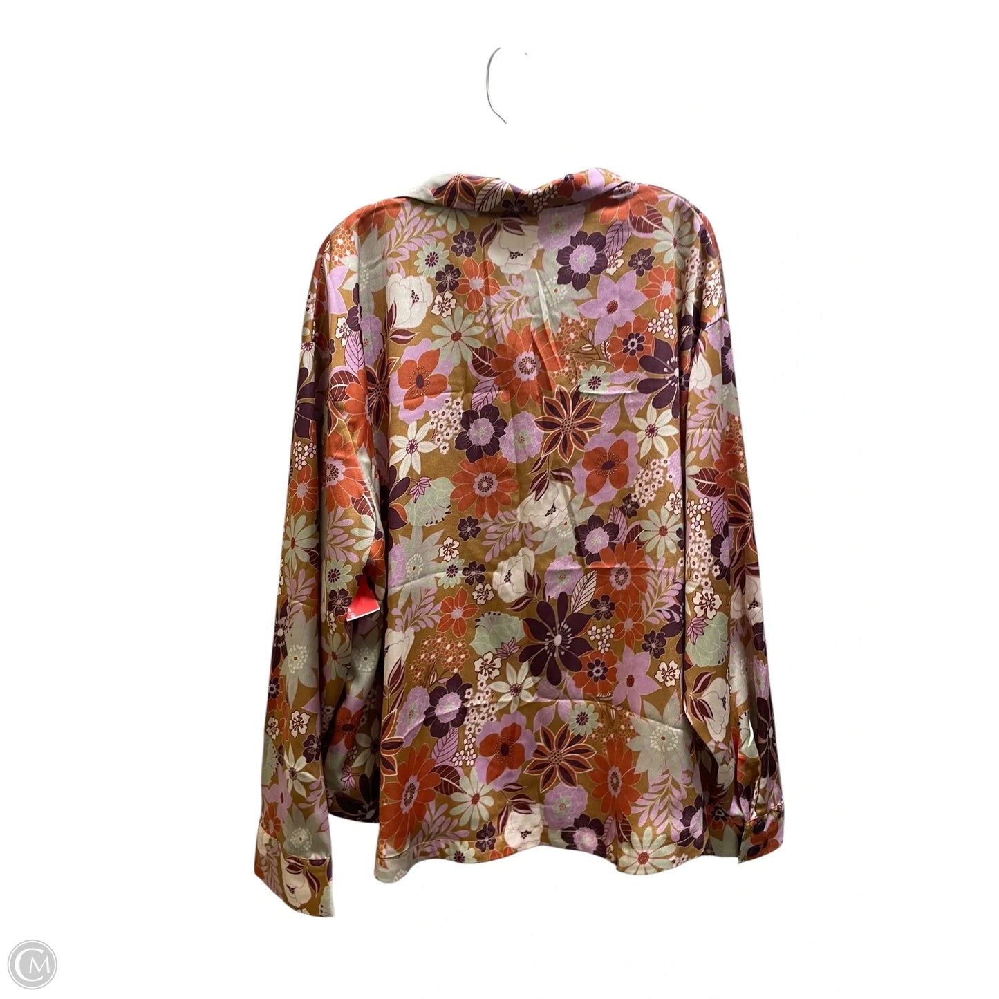 Top Long Sleeve By Nasty Gal In Floral Print, Size: Xl