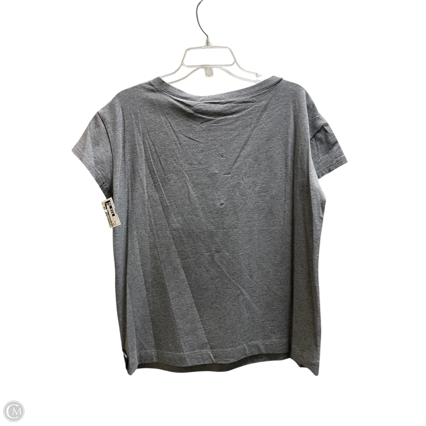 Top Short Sleeve By Love Moschino In Grey, Size: M