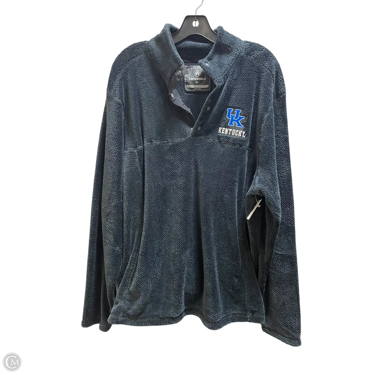 Sweatshirt Collar By Clothes Mentor In Grey, Size: Xl