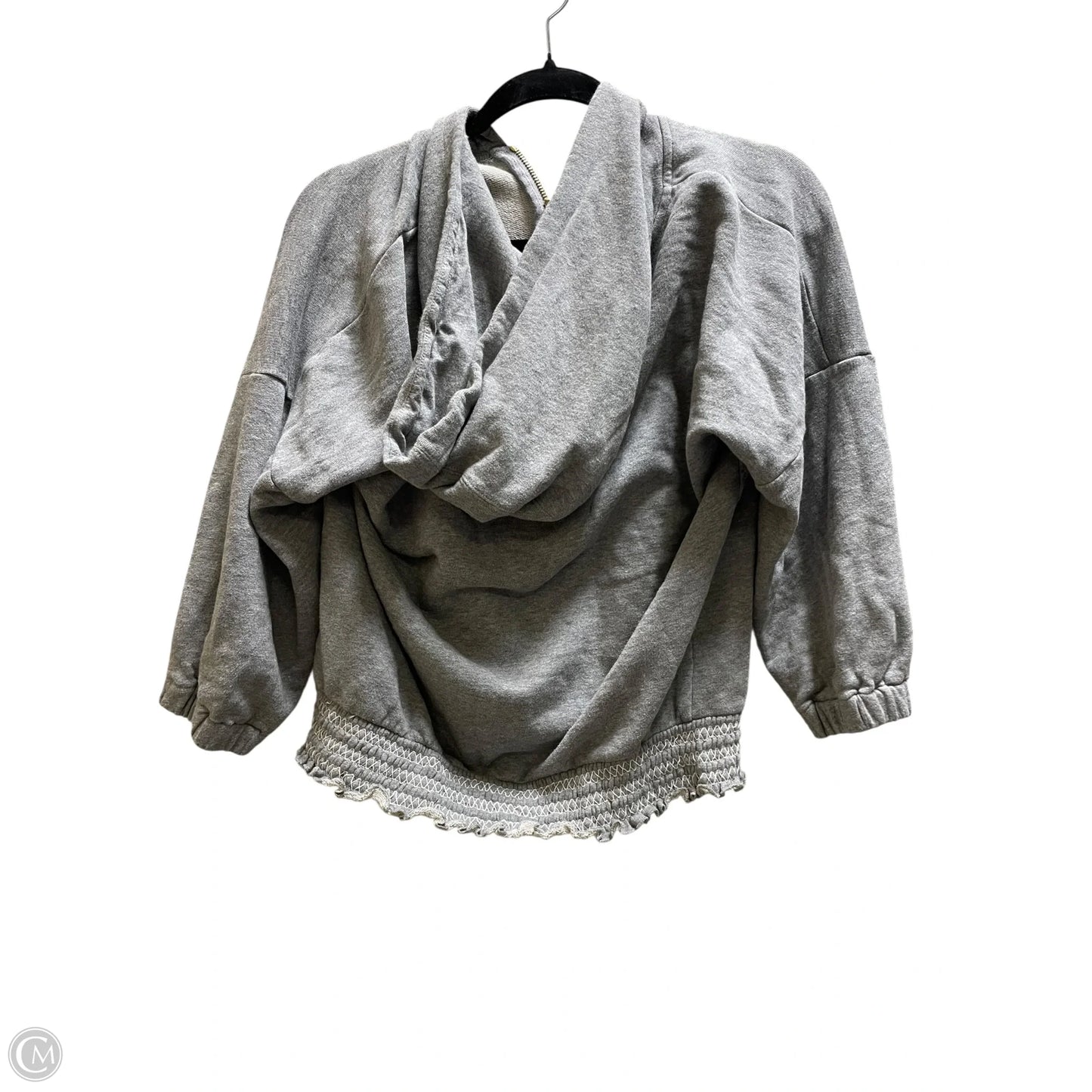 Jacket Designer By Kate Spade In Grey, Size: L