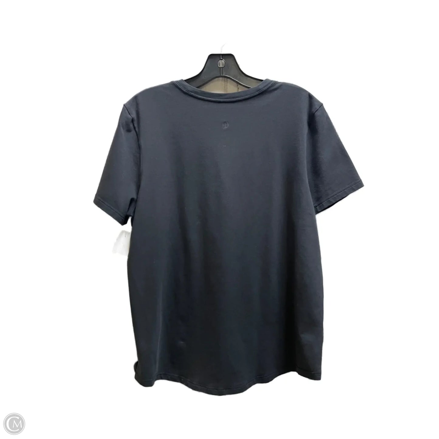 Athletic Top Short Sleeve By Lululemon In Black, Size: 12