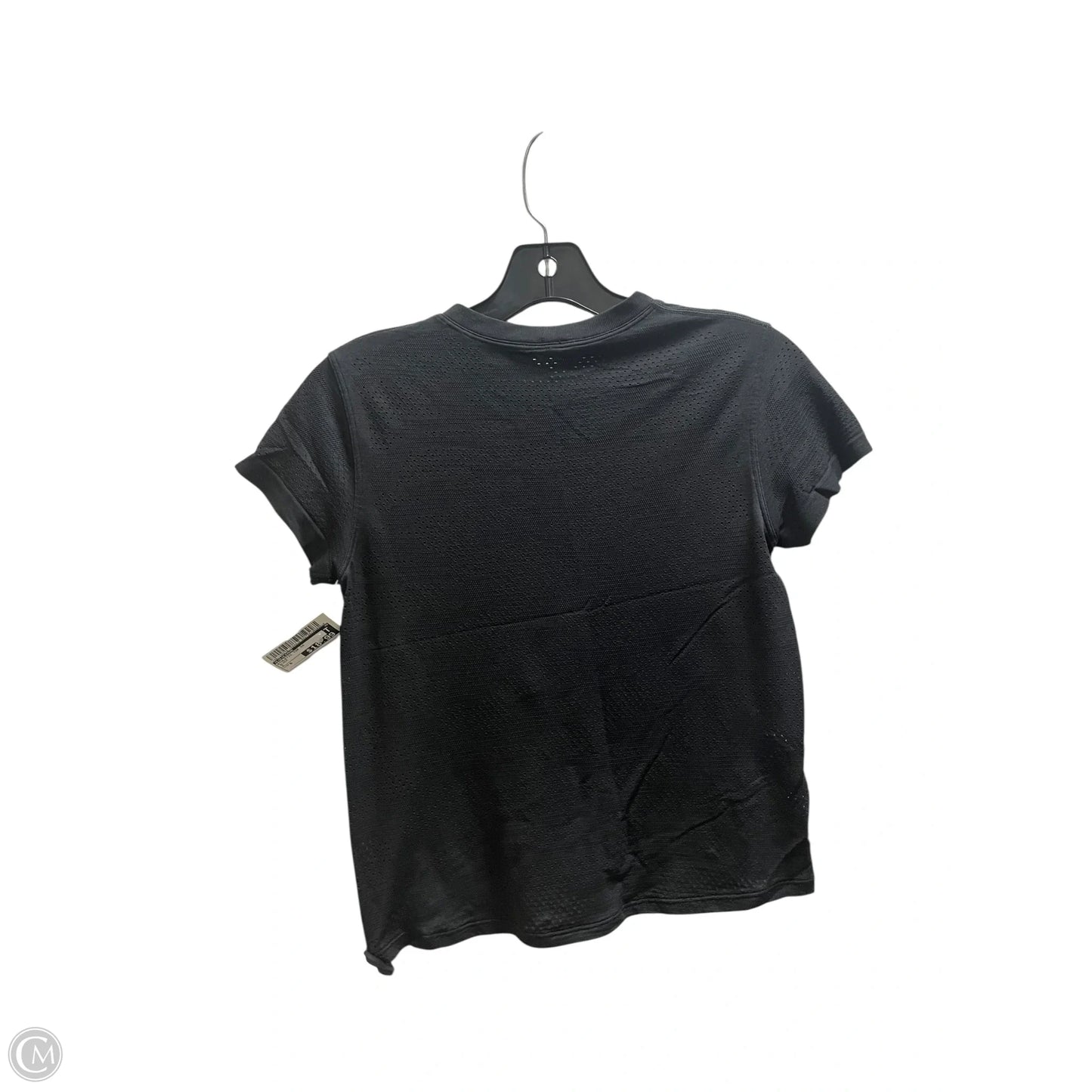 Athletic Top Short Sleeve By Lululemon In Black, Size: S
