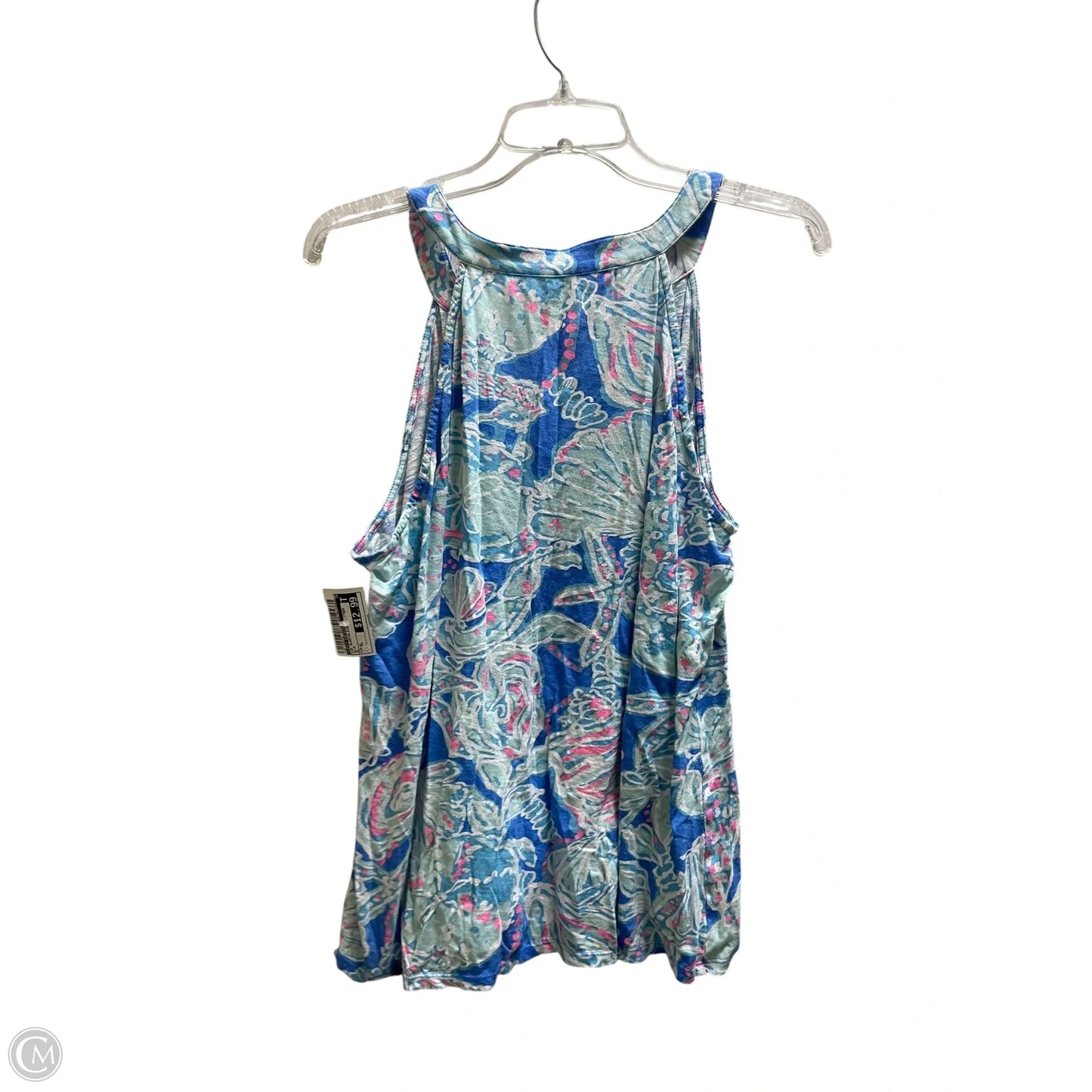Top Sleeveless Designer By Lilly Pulitzer In Blue, Size: Xl