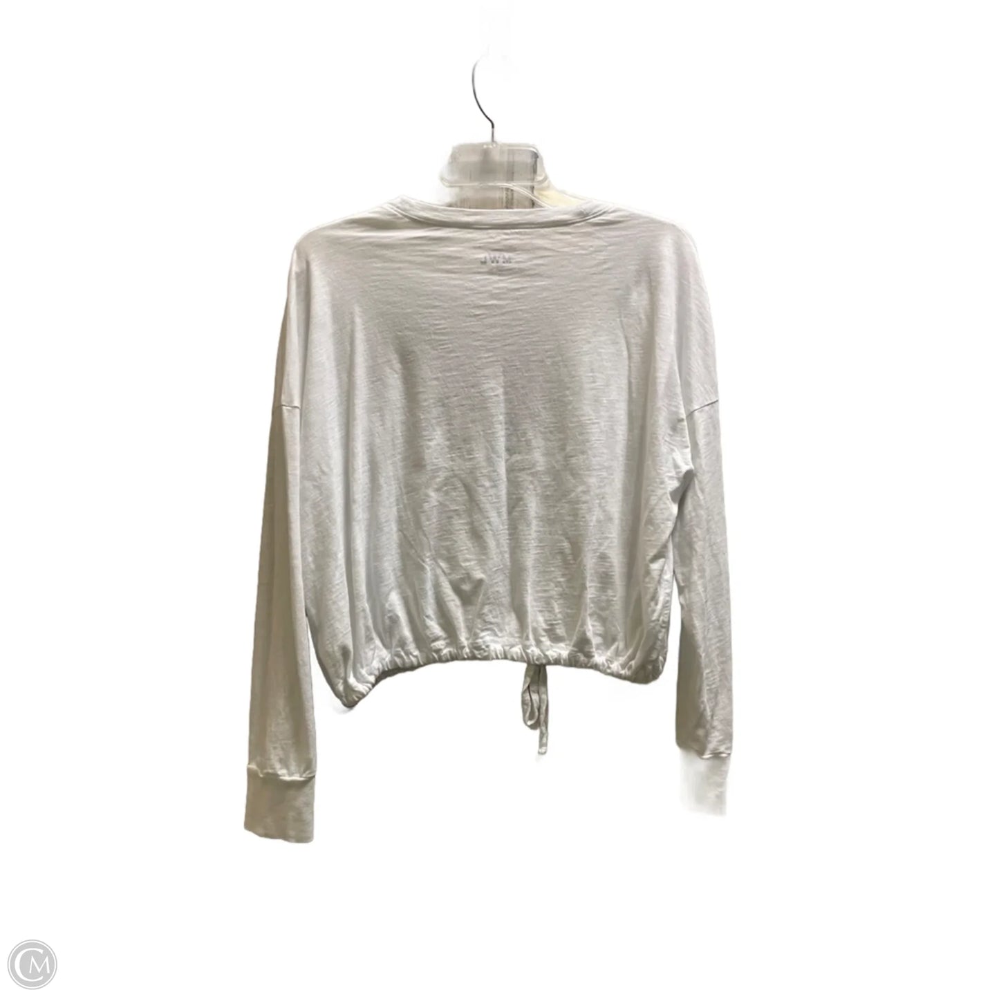 Top Long Sleeve By Madewell In White, Size: M
