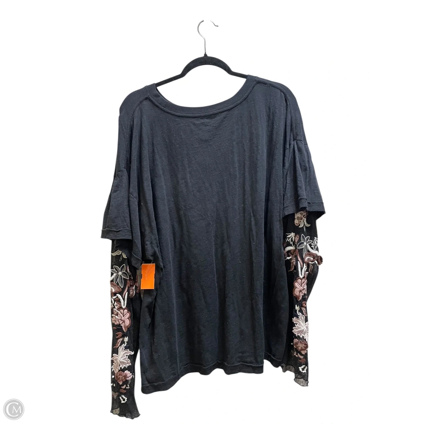 Top Long Sleeve By Free People In Black, Size: L