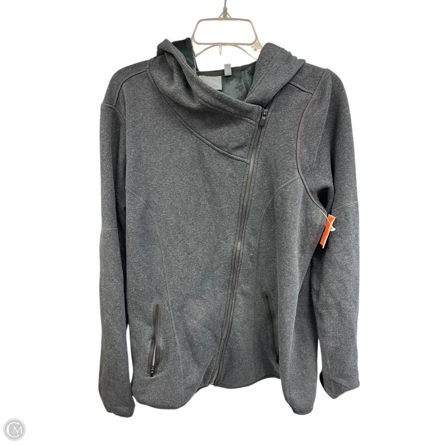 Athletic Jacket By Athleta In Grey, Size: Xl