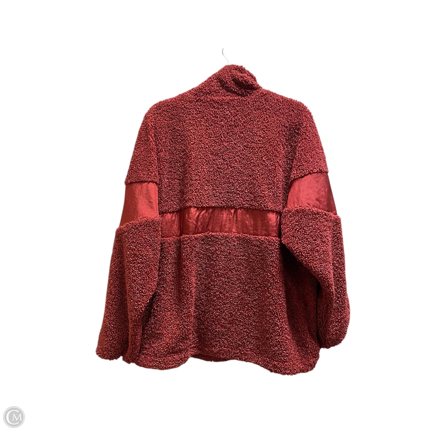 Sweatshirt Collar By Adidas In Red, Size: M