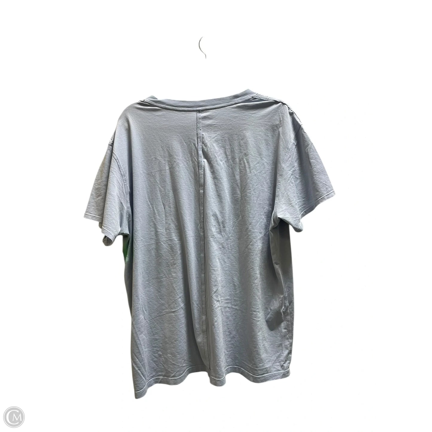 Athletic Top Short Sleeve By Lululemon In Blue, Size: L