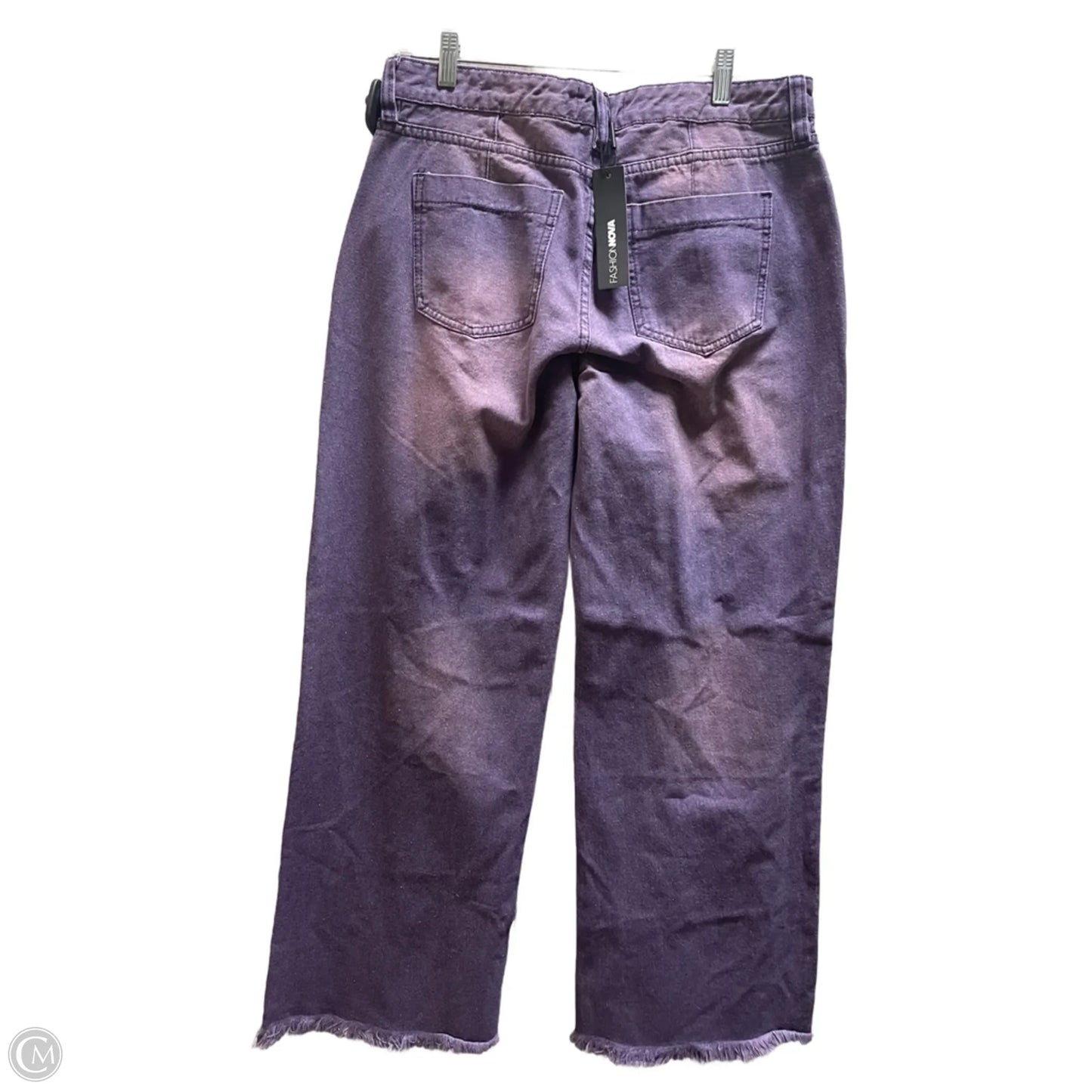 Jeans Wide Leg By Fashion Nova In Purple, Size: 10