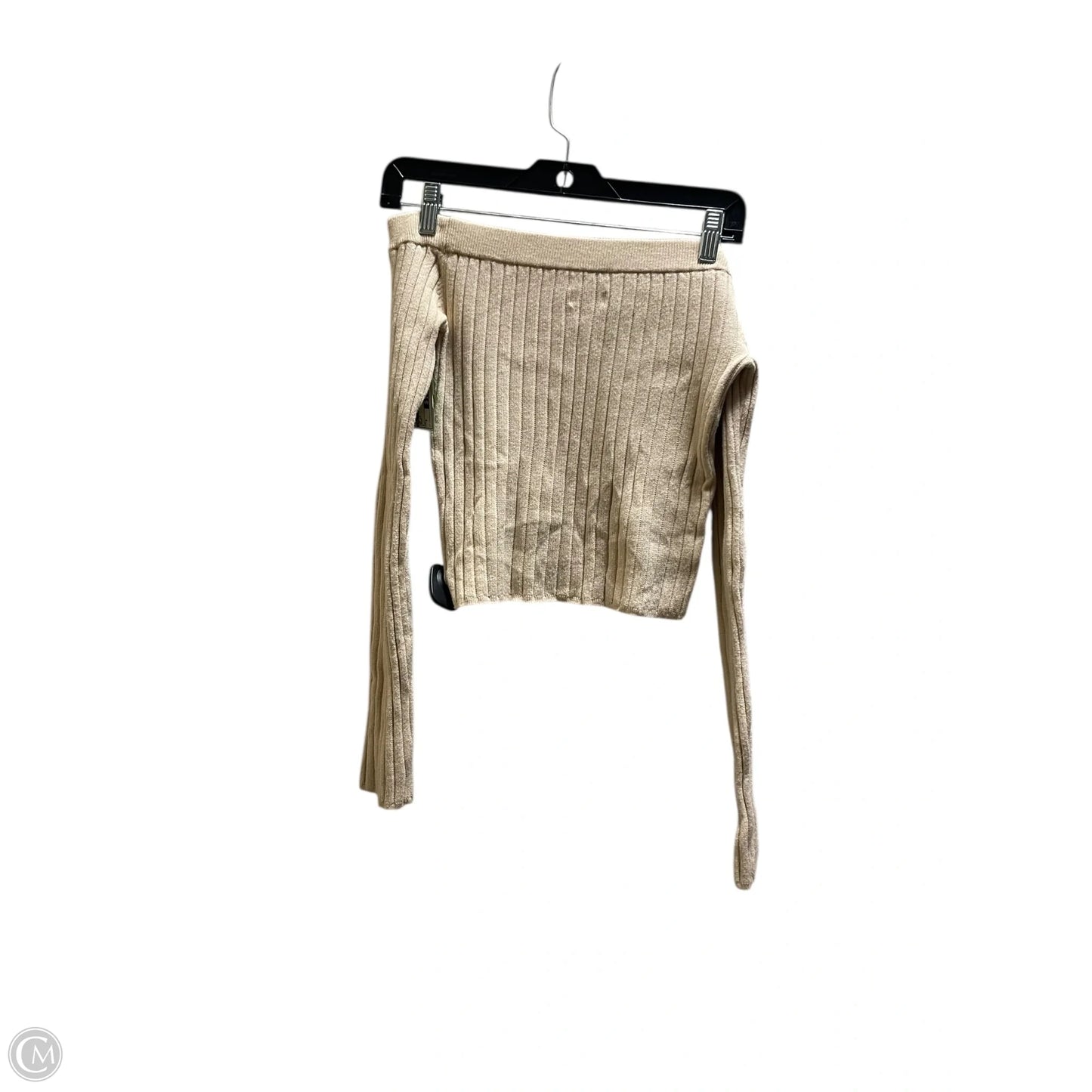 Top Long Sleeve By Aerie In Cream, Size: S