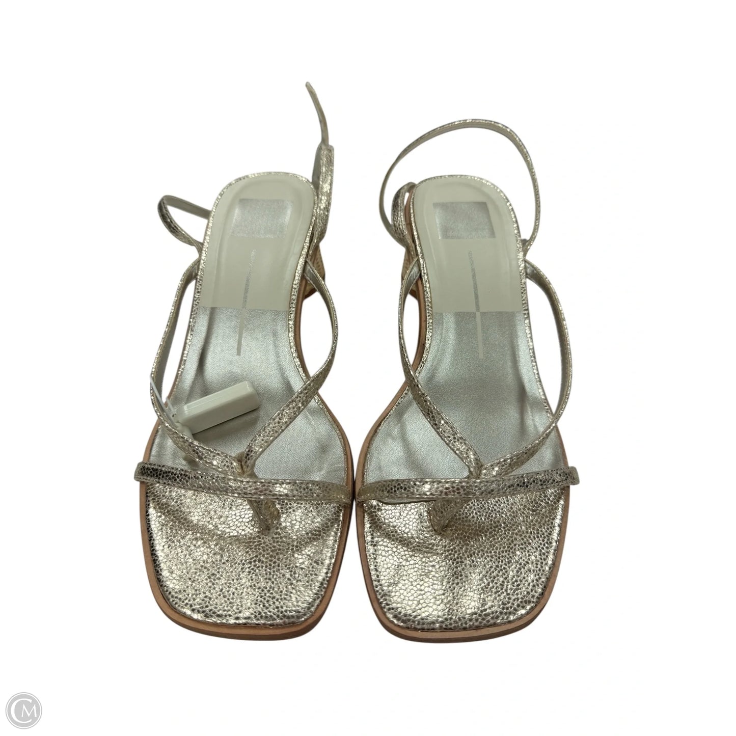 Sandals Heels Wedge By Dolce Vita In Gold, Size: 8