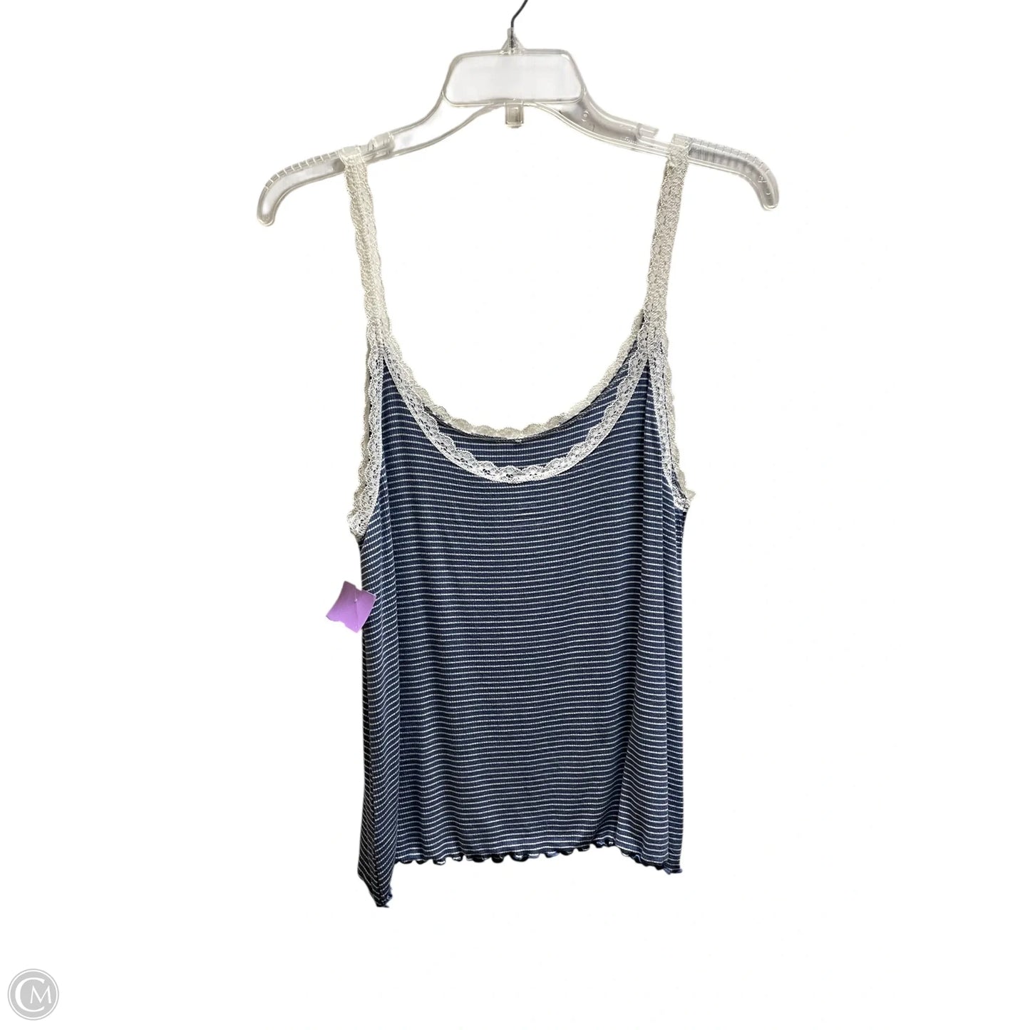 Top Sleeveless By Aerie In Striped Pattern, Size: L