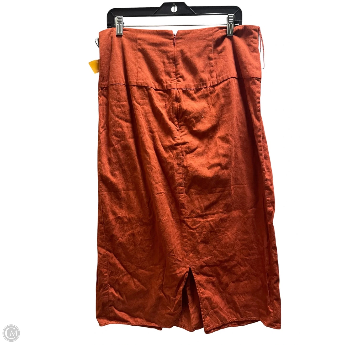 Skirt Maxi By Anthropologie In Orange, Size: L
