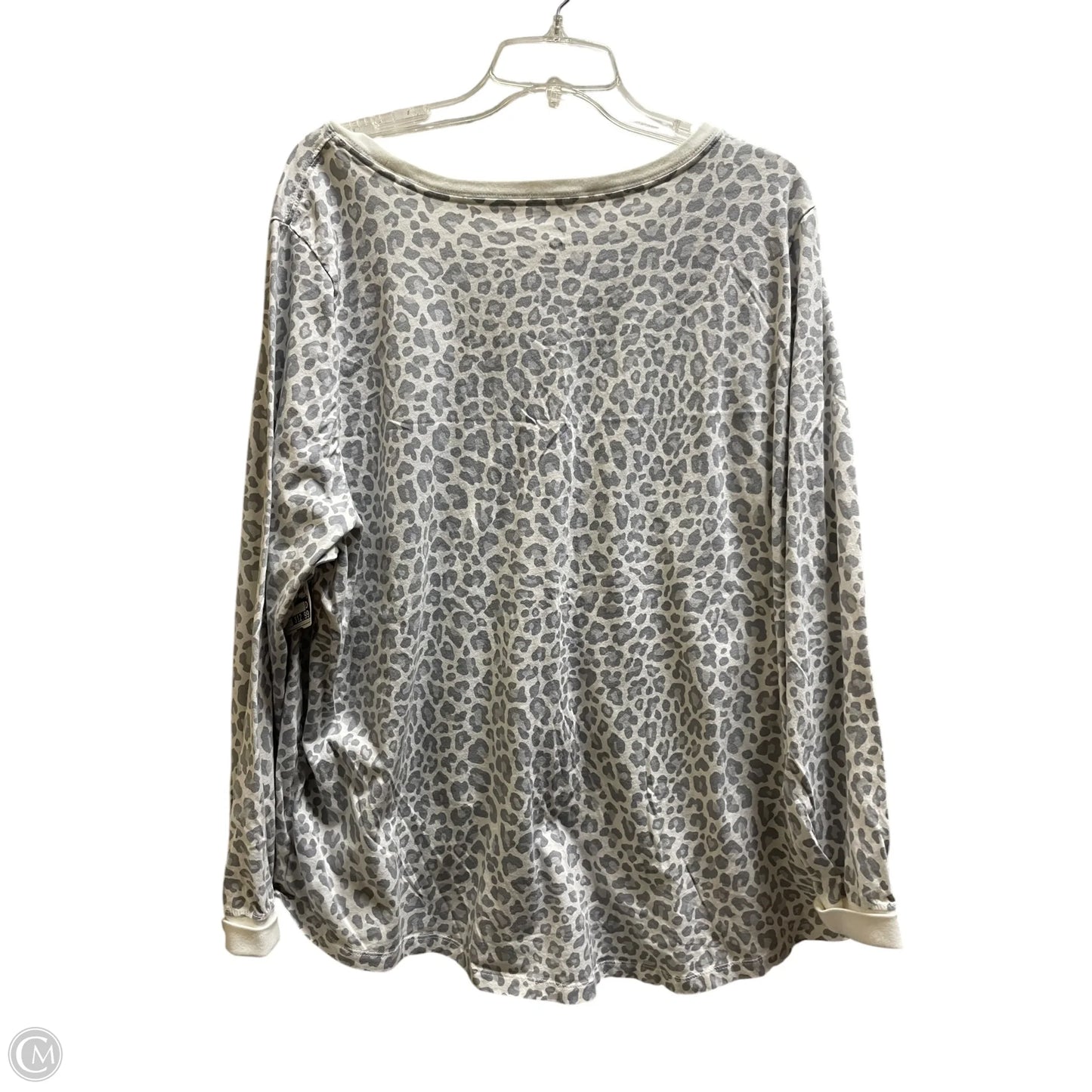 Top Long Sleeve By Nike Apparel In Animal Print, Size: 3x
