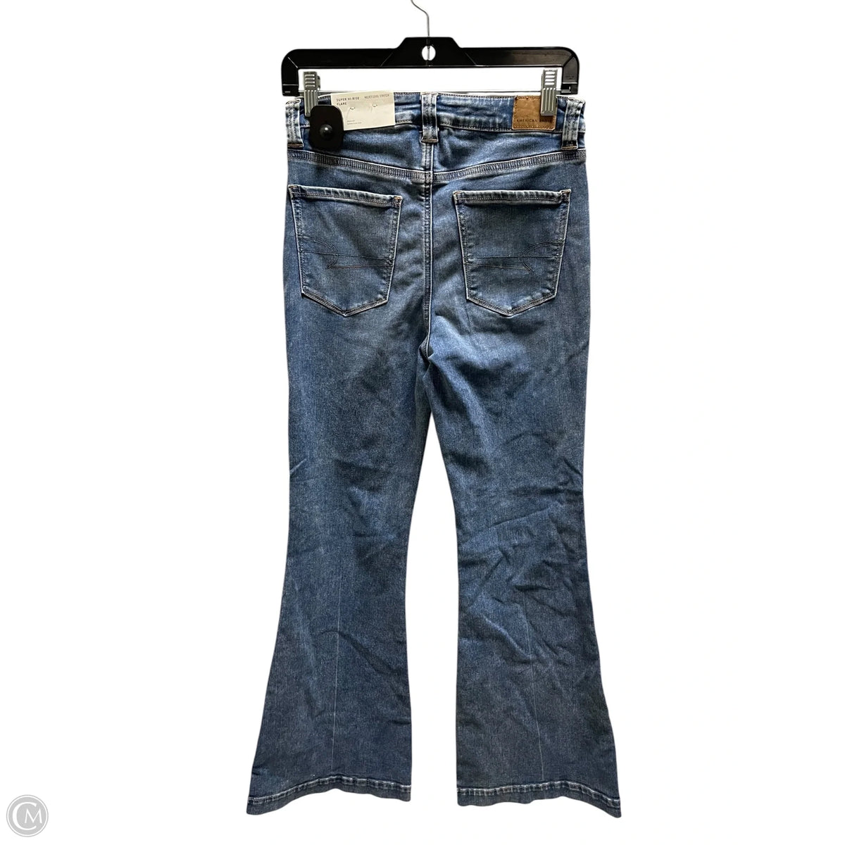 Jeans Flared By American Eagle In Blue Denim, Size: 10