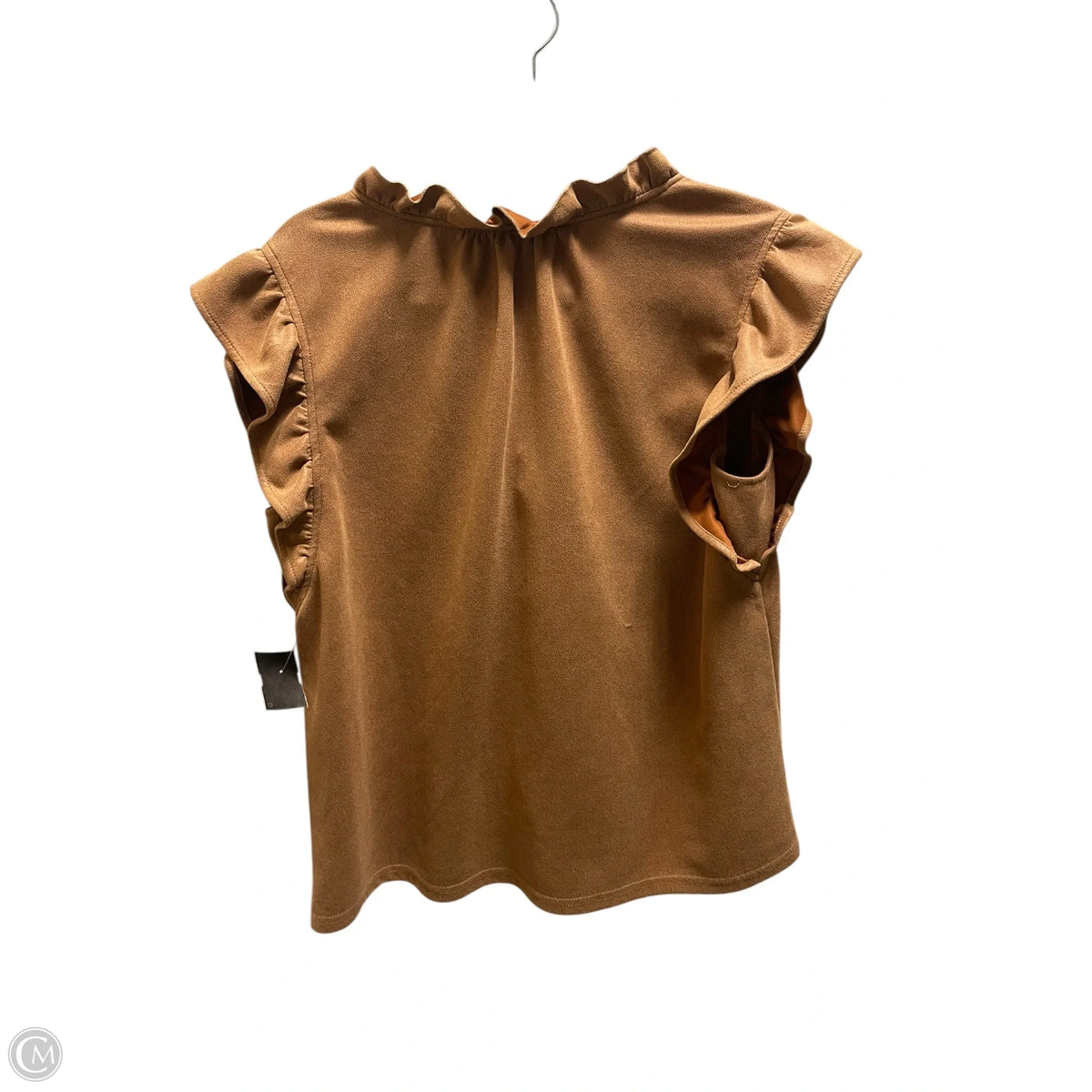 Top Sleeveless By Voy In Brown, Size: L