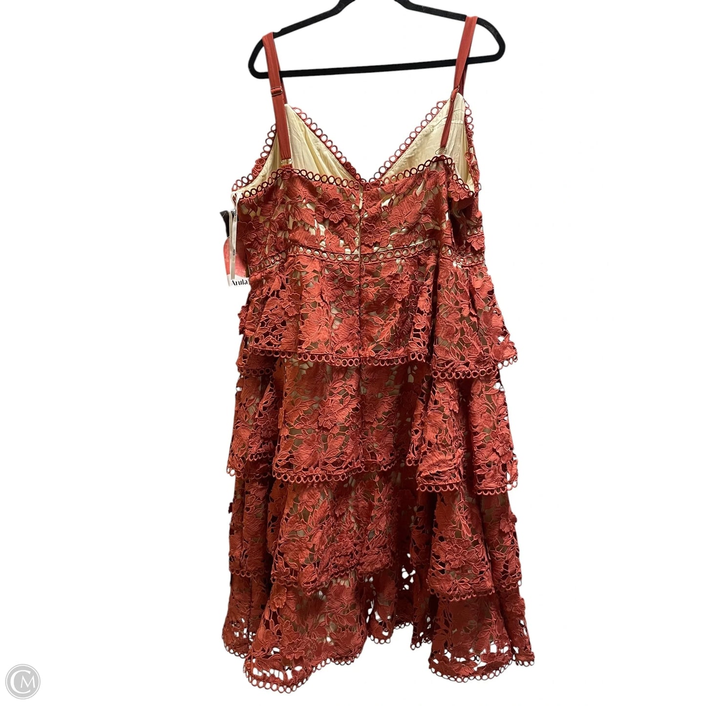Dress Casual Short By Arula In Orange, Size: 1x