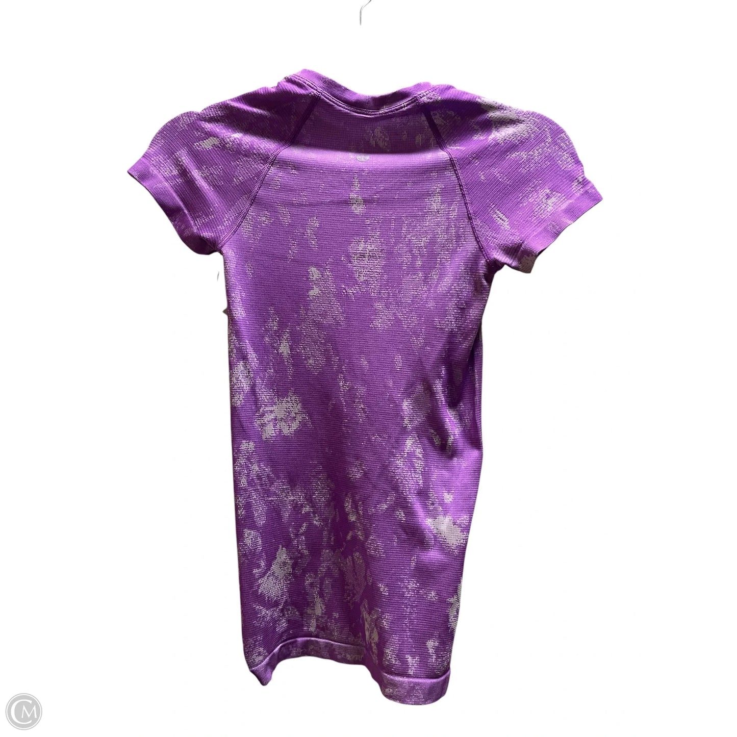 Athletic Top Short Sleeve By Lululemon In Purple, Size: S