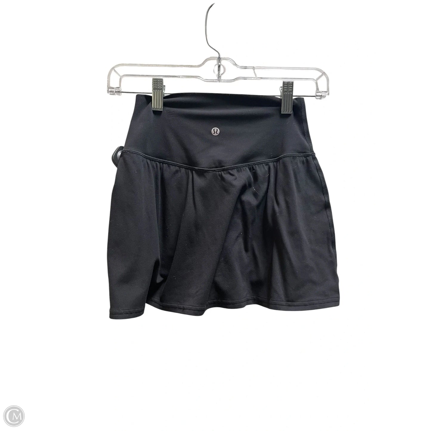 Athletic Skirt By Lululemon In Black, Size: 4