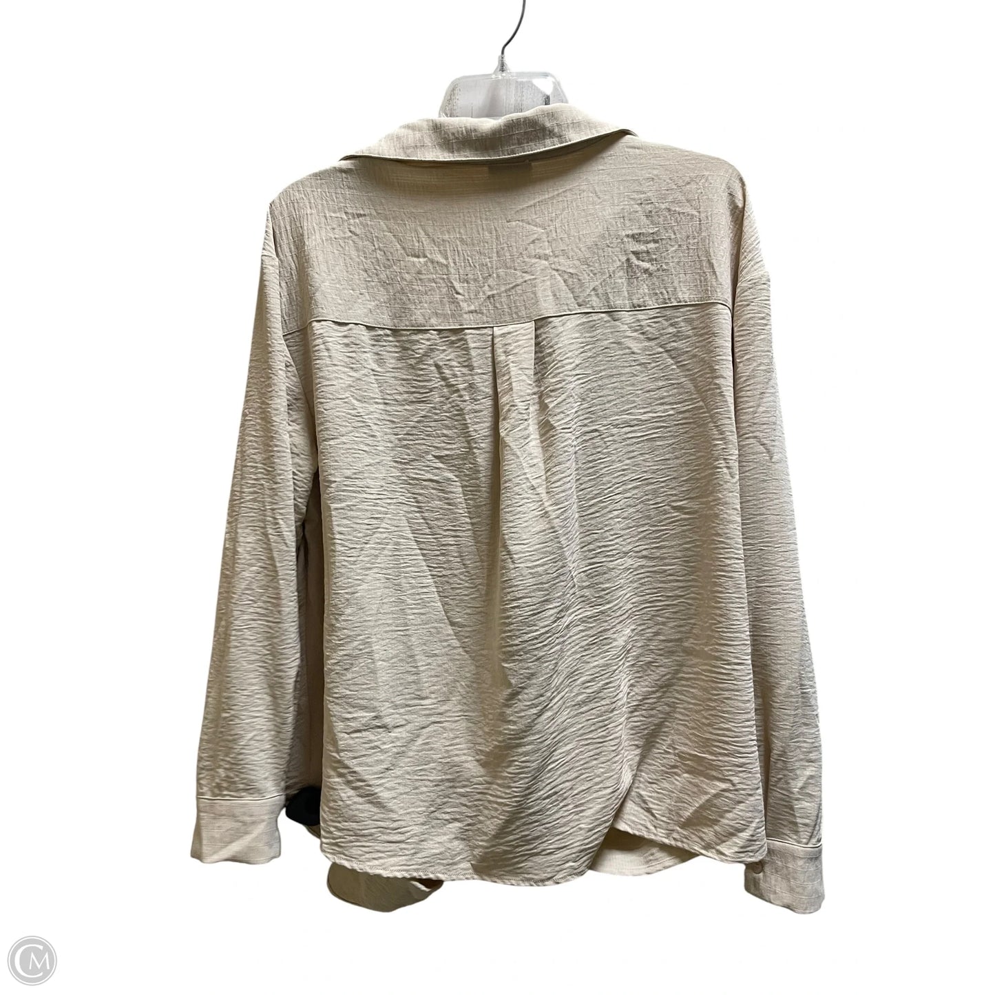 Top Long Sleeve By Arula In Tan, Size: 1x
