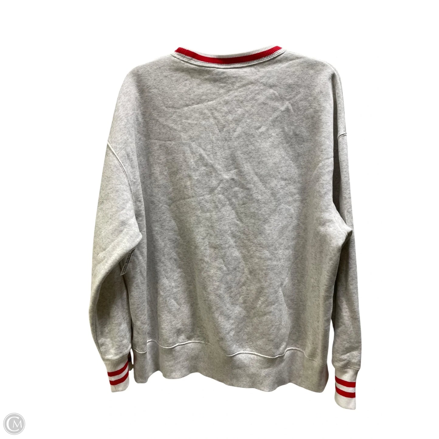 Sweatshirt Crewneck By Nike Apparel In Grey, Size: M